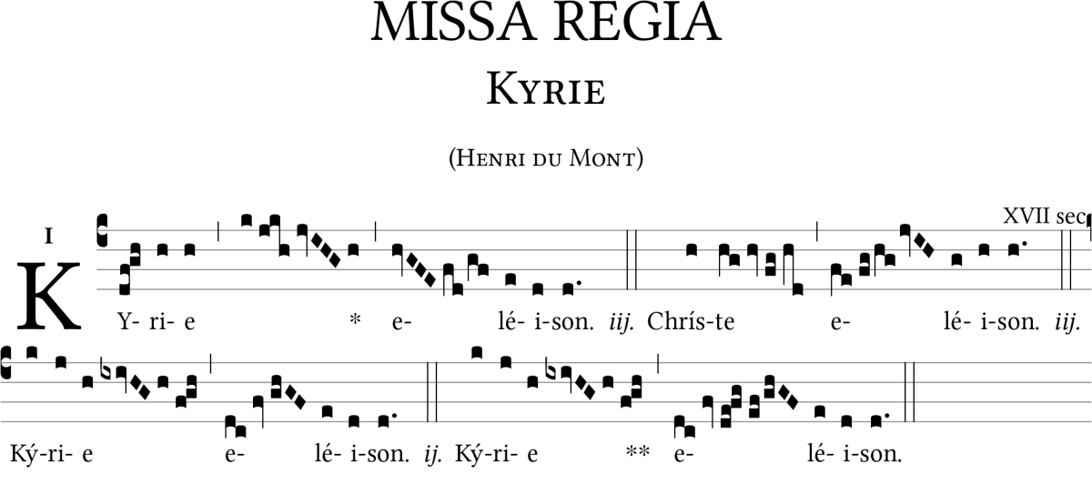 Missa Regia Messe Royale (Henry du Mont XVII sec.)